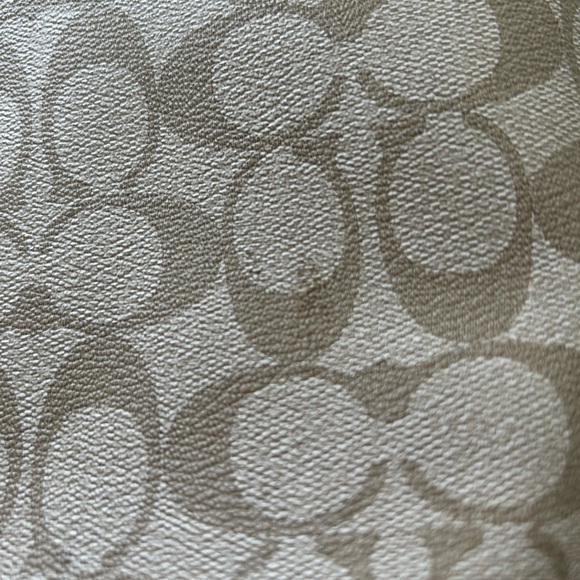 Coach Beige, Pink and White Purse - Picture 5 of 9